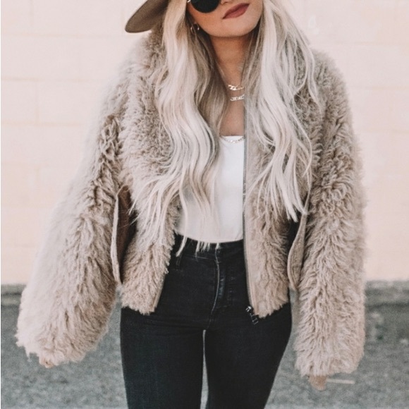 MADEWELL SHEARLING BOMBER JACKET - Picture 2 of 6